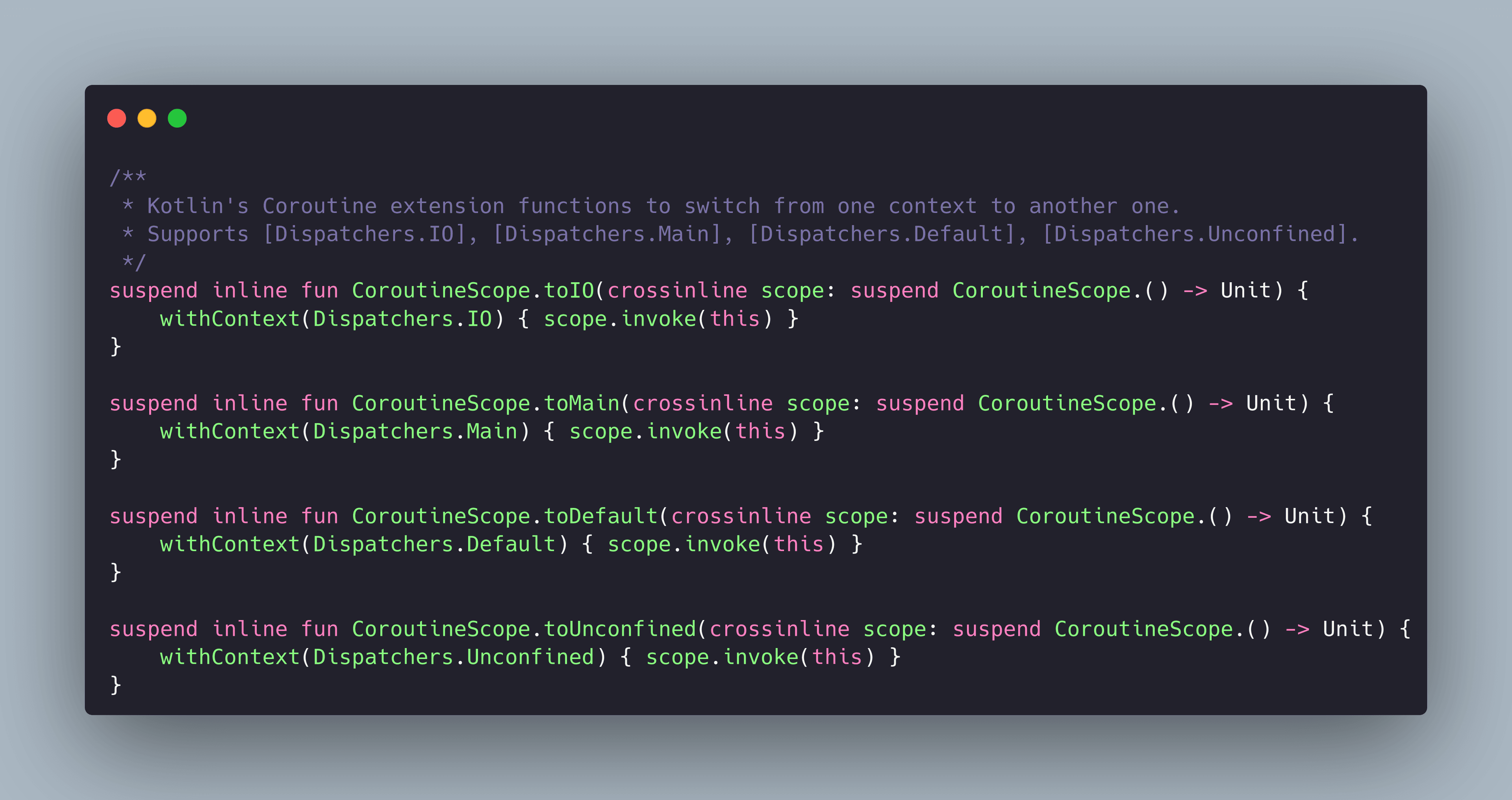 Kotlin's Coroutine Extension Functions