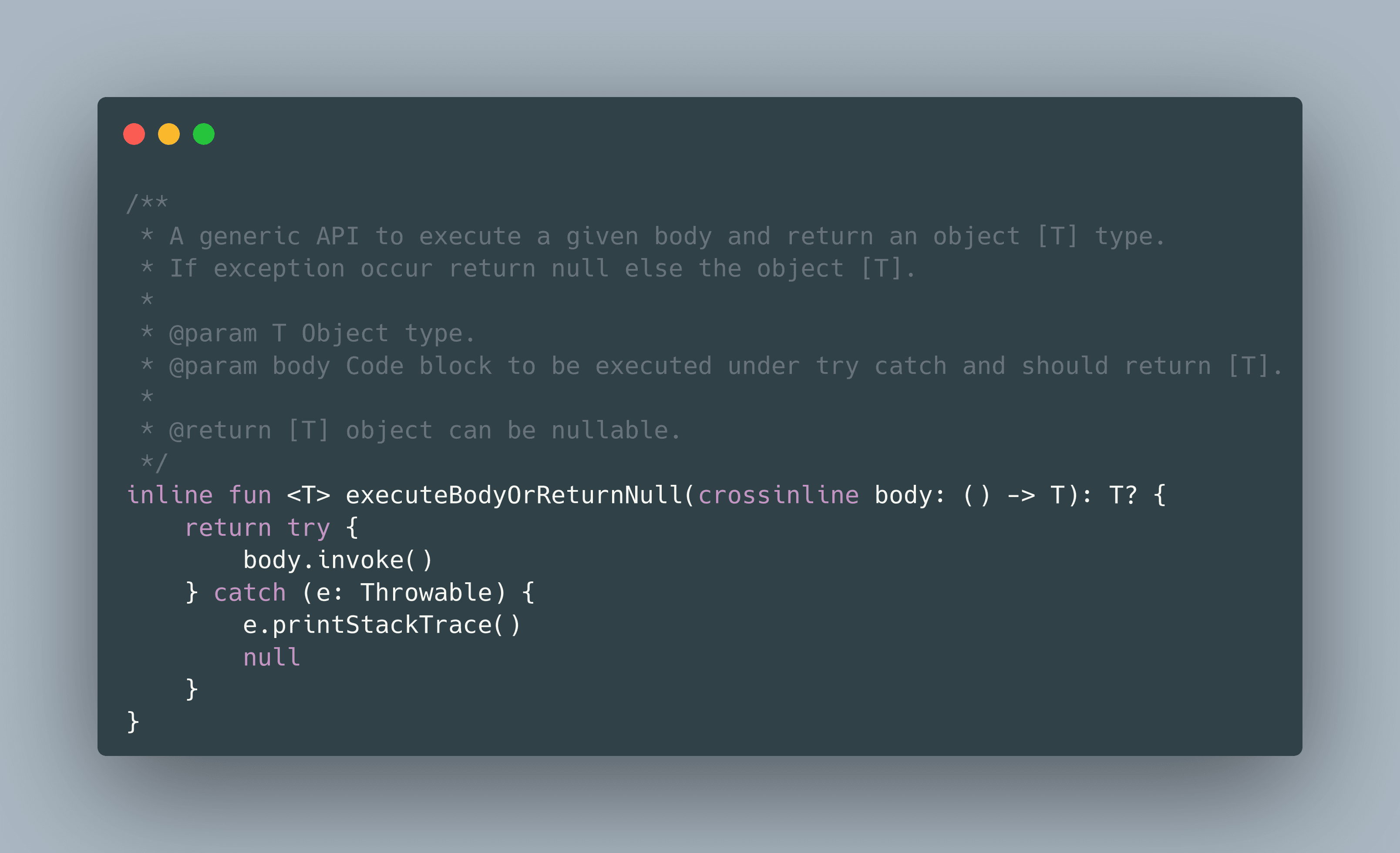 Kotlin Inline + Extension Function
