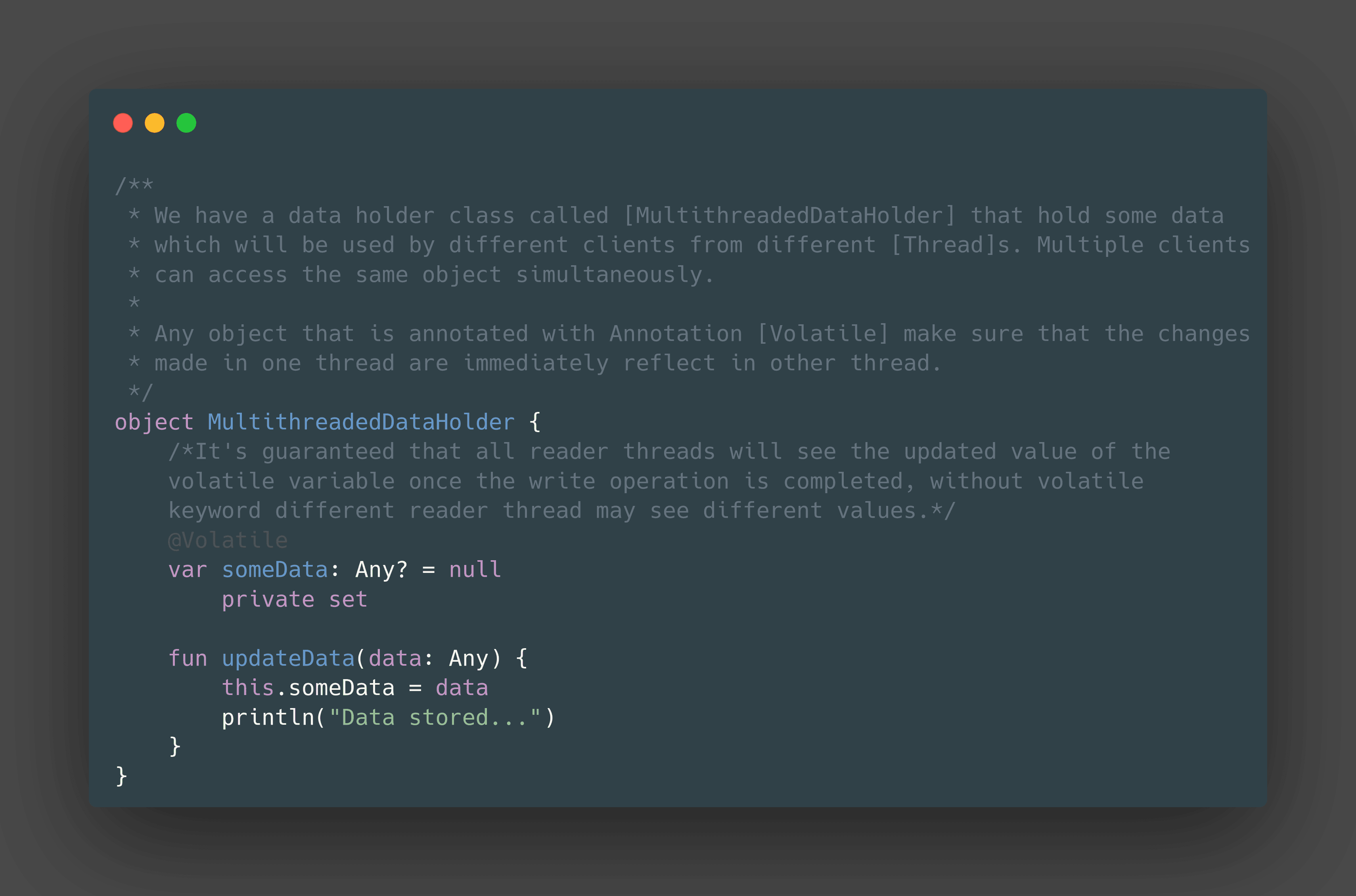 Java/Kotlin : @Volatile