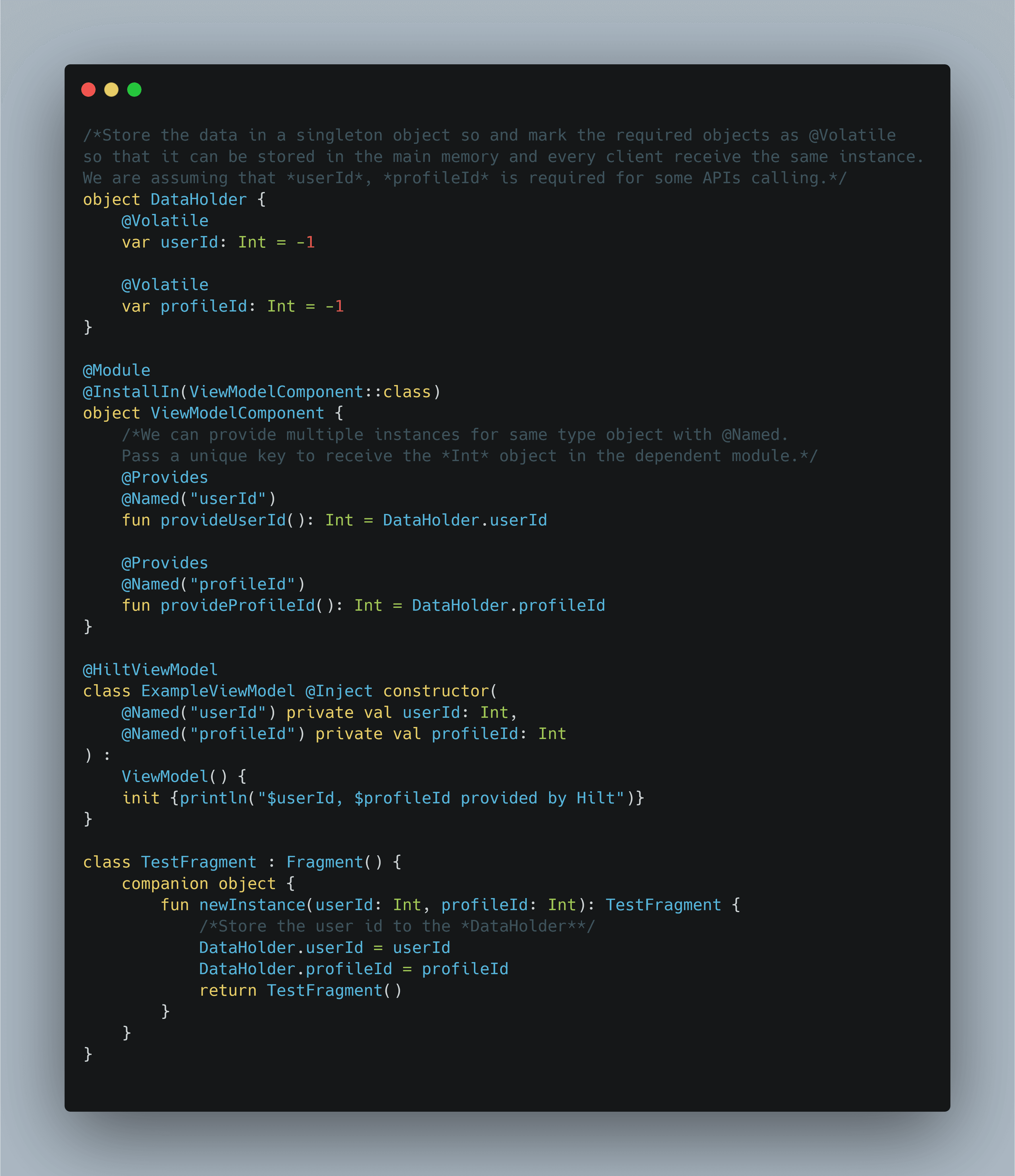 Android, Hilt: Inject multiple instances of a Object to the Dependent Modules.