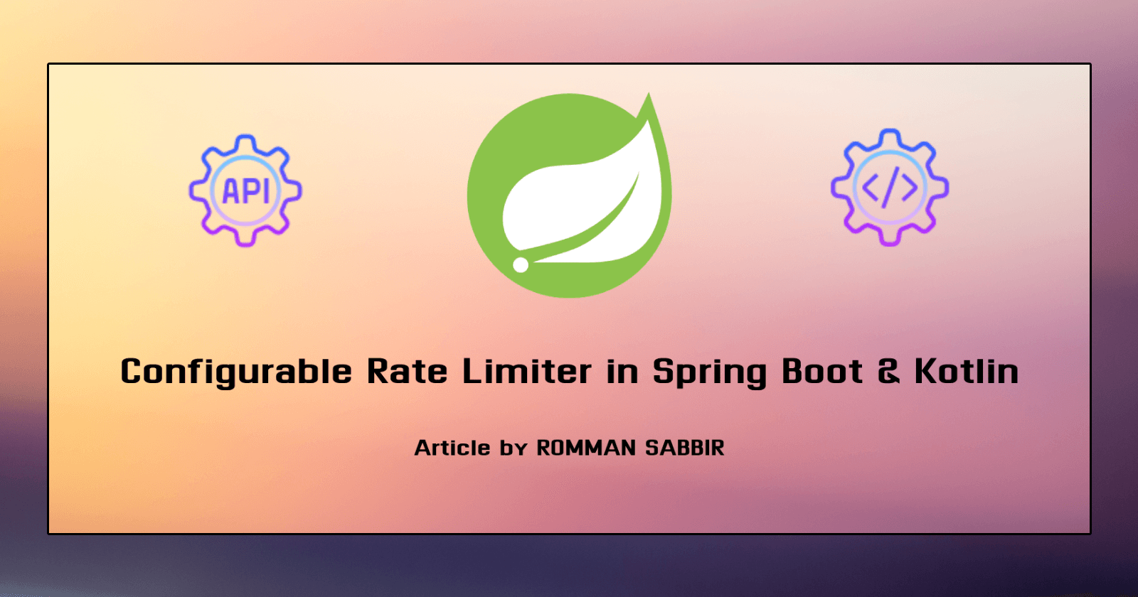 Configurable Rate Limiter in Spring Boot