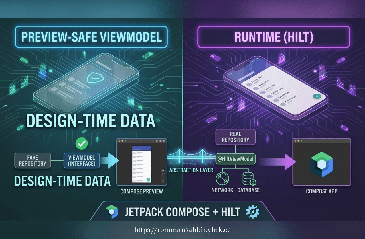 Preview-Safe ViewModels in Jetpack Compose with Hilt